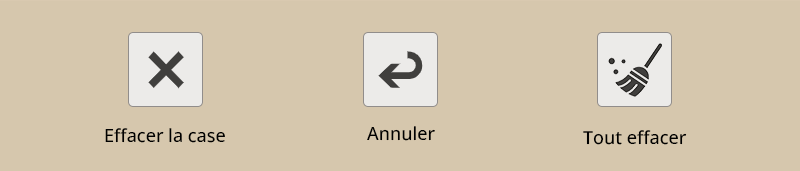 Trois fonctions dans l’interface du solveur de Sudoku