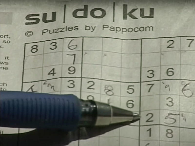 Grille de Sudoku publiée dans un journal grâce au logiciel Pappocom